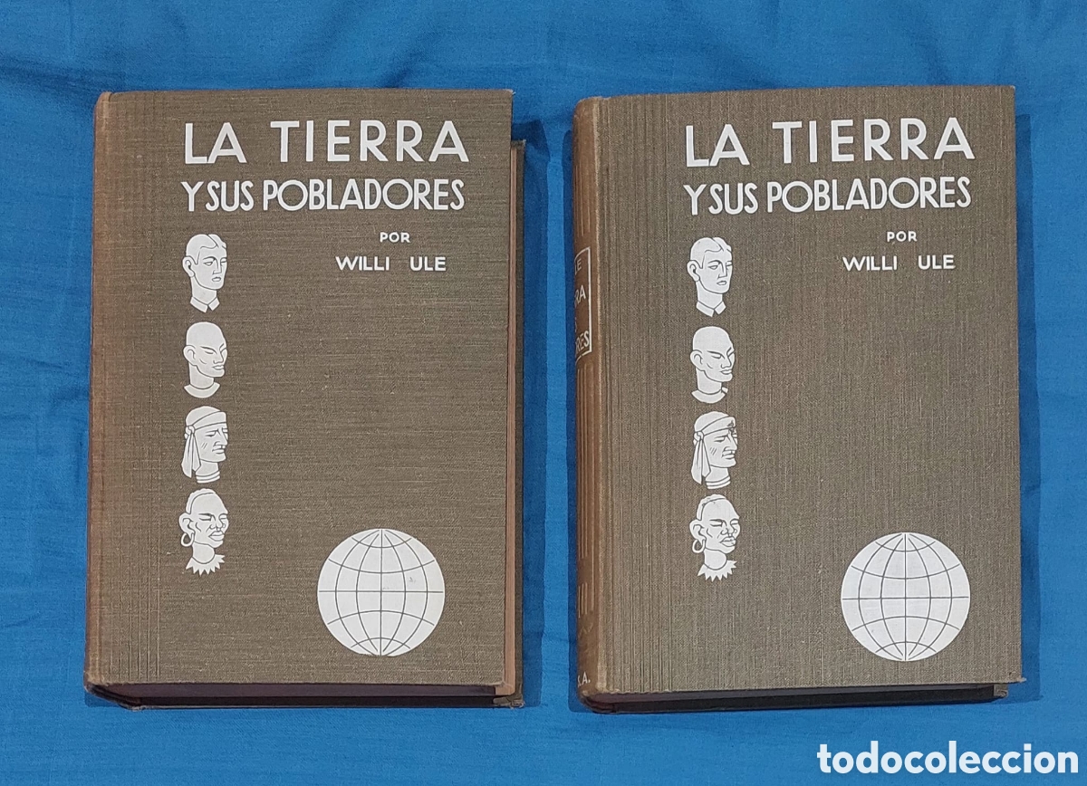 Libri antichi: Libro La Tierra y sus Pobladores, 2 vol&uacute;menes A&ntilde;o 1929