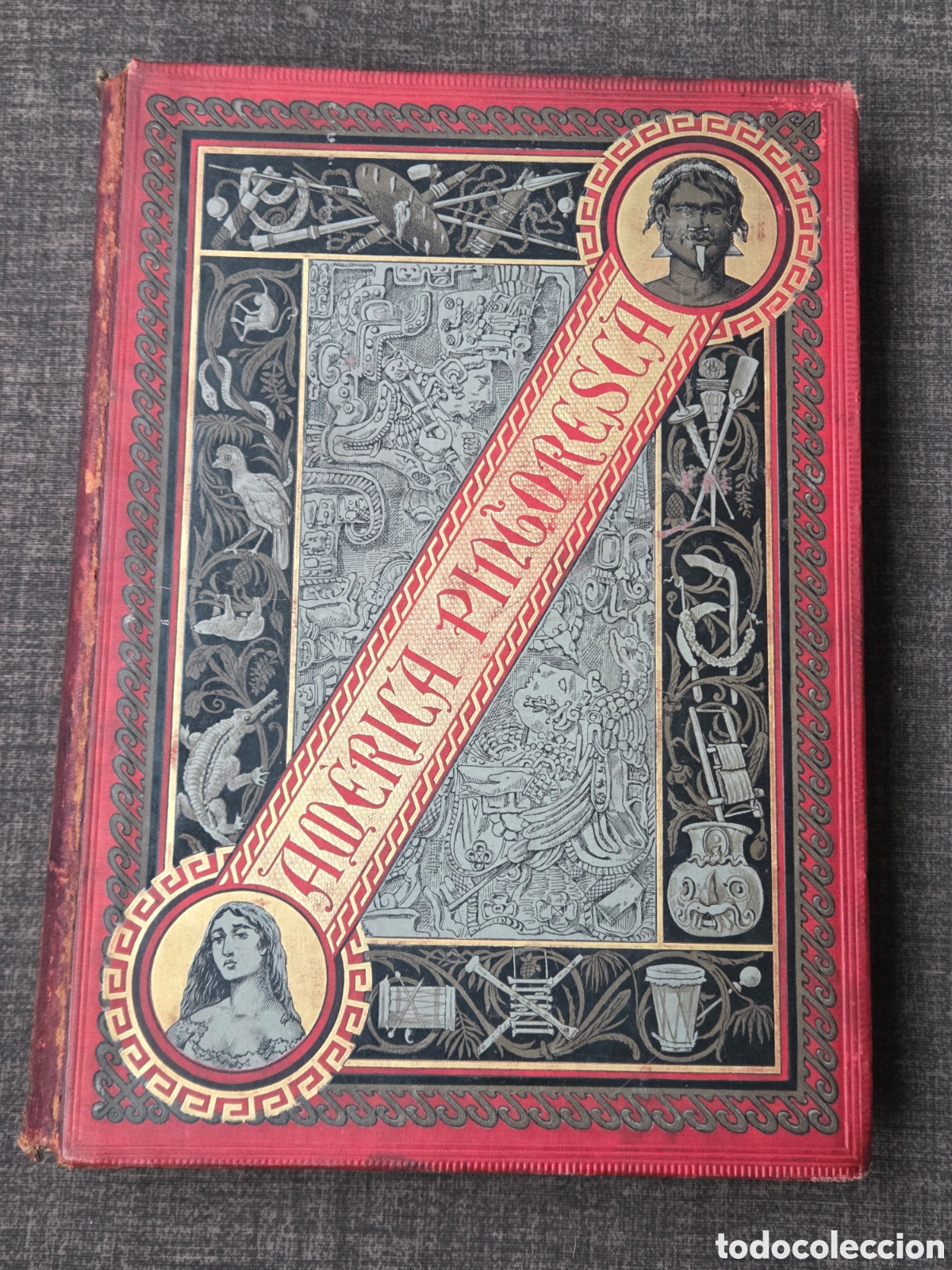 Libros antiguos: AM&Eacute;RICA PINTORESCA 1885 Montaner y Sim&oacute;n