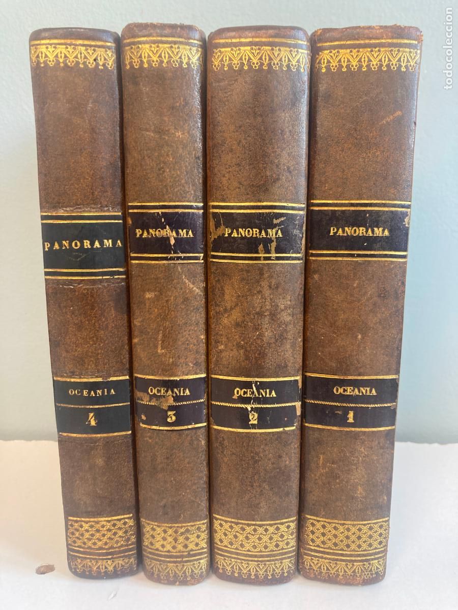 Libros antiguos: A&Ntilde;O 1845 - PANORAMA UNIVERSAL: HISTORIA DE OCEAN&Iacute;A MUY ILUSTRADA - 4 TOMOS COMPLETO