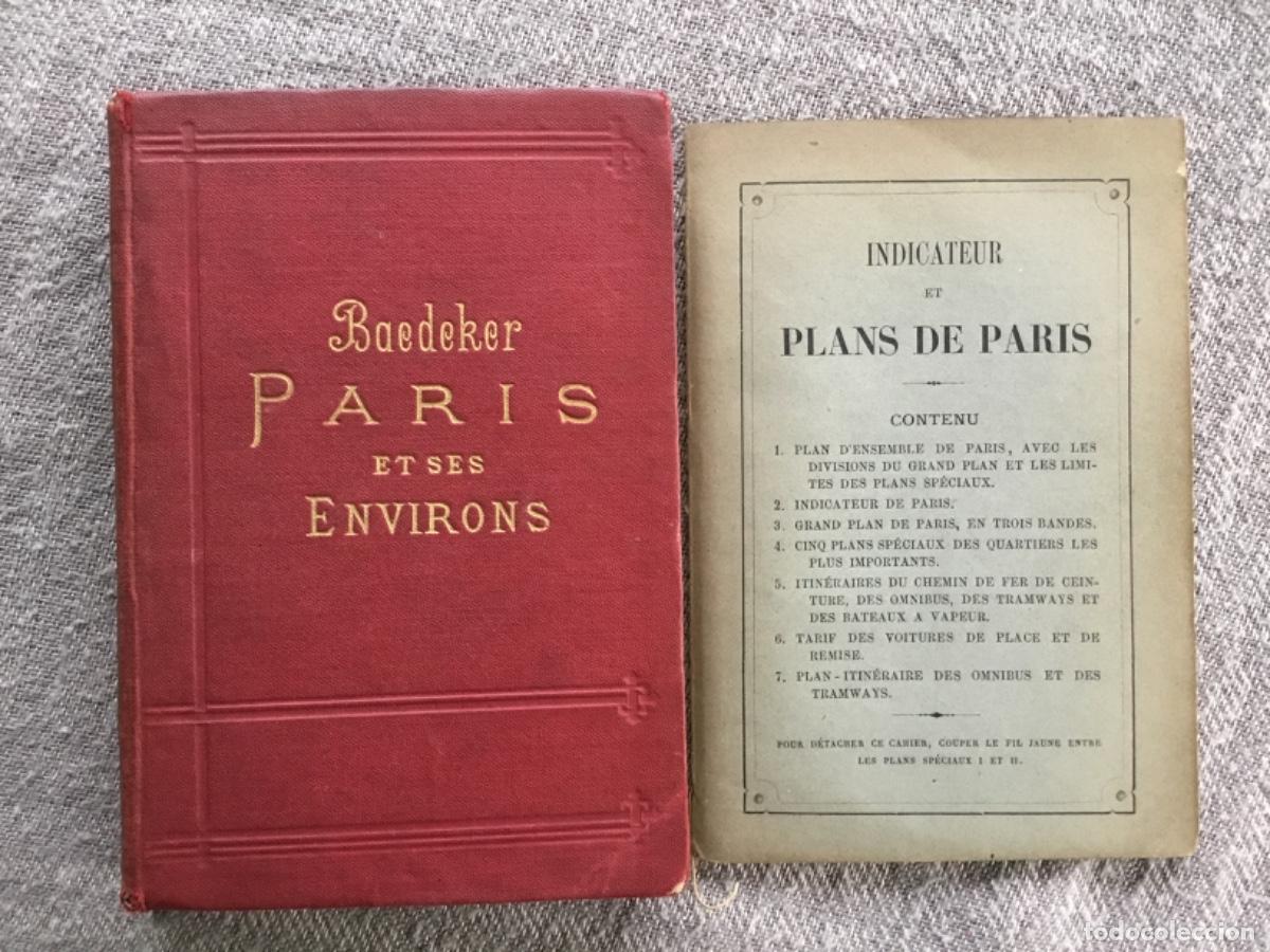 Libros antiguos: BAEDEKER // PARIS ET SES ENVIRONS // 1894 // EN FRANCES // CON 12 MAPAS Y 27 PLANOS