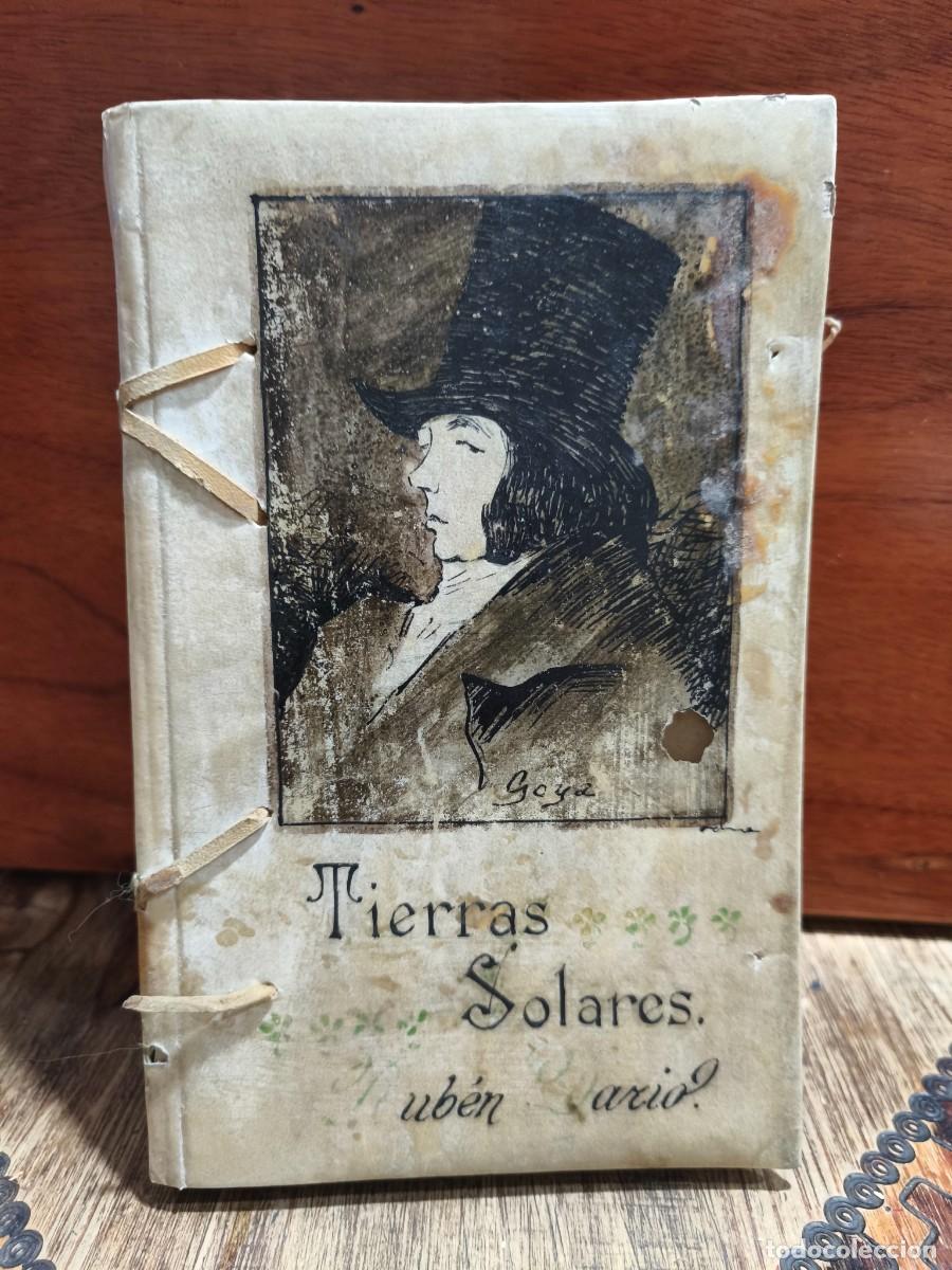 Libros antiguos: Rub&eacute;n Dar&iacute;o &ndash; Tierras solares &ndash; Editorial Mundo Latino &ndash; 1917 / Edici&oacute;n para biblli&oacute;filos pergamino
