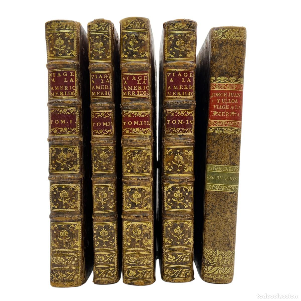 Old books: JORGE JUAN / ANTONIO DE ULLOA - VIAJE A LA AM&Eacute;RICA MERIDIONAL - 1748