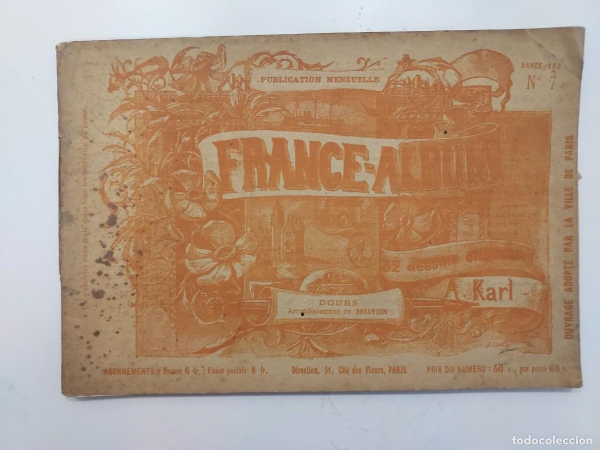 Libri antichi: FRANCE-ALBUM DOUBS. BESAN&Ccedil;ON. 32 p&aacute;ginas (l&aacute;minas). A. Karl. Paris, 1893