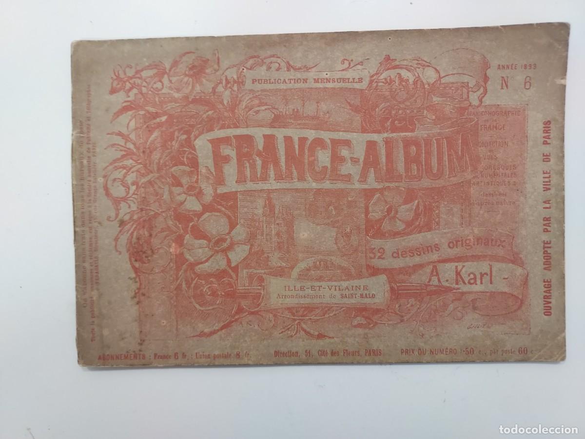 Libros antiguos: FRANCE-ALBUM ILLE-ET-VILAINE. SAINT-MALO. 32 p&aacute;ginas (l&aacute;minas). A. Karl. Paris, 1893