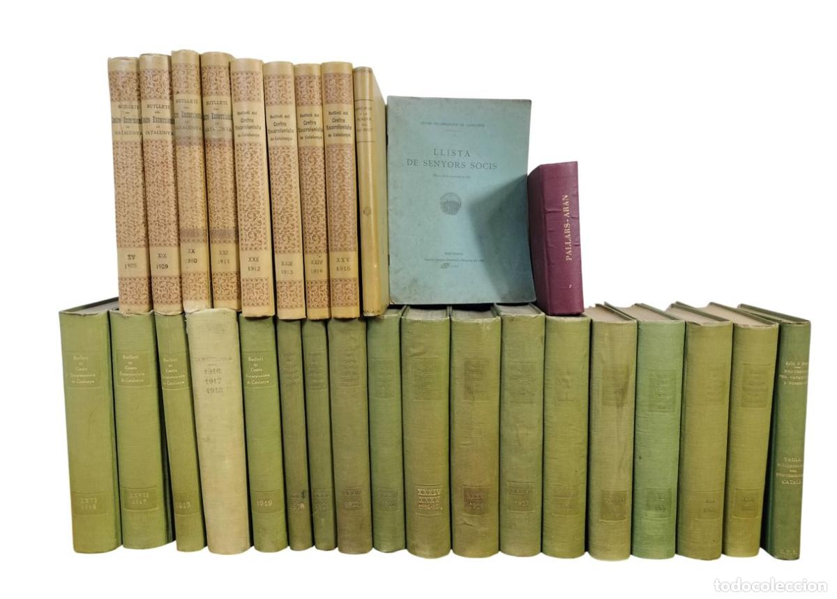 Libros antiguos: BUTLLET&Iacute; DEL CENTRE EXCURSIONISTA DE CATALUNYA. 24 VOL. TIPOGRAFIA L'AVEN&Ccedil;. BARCELONA, 1905-1932