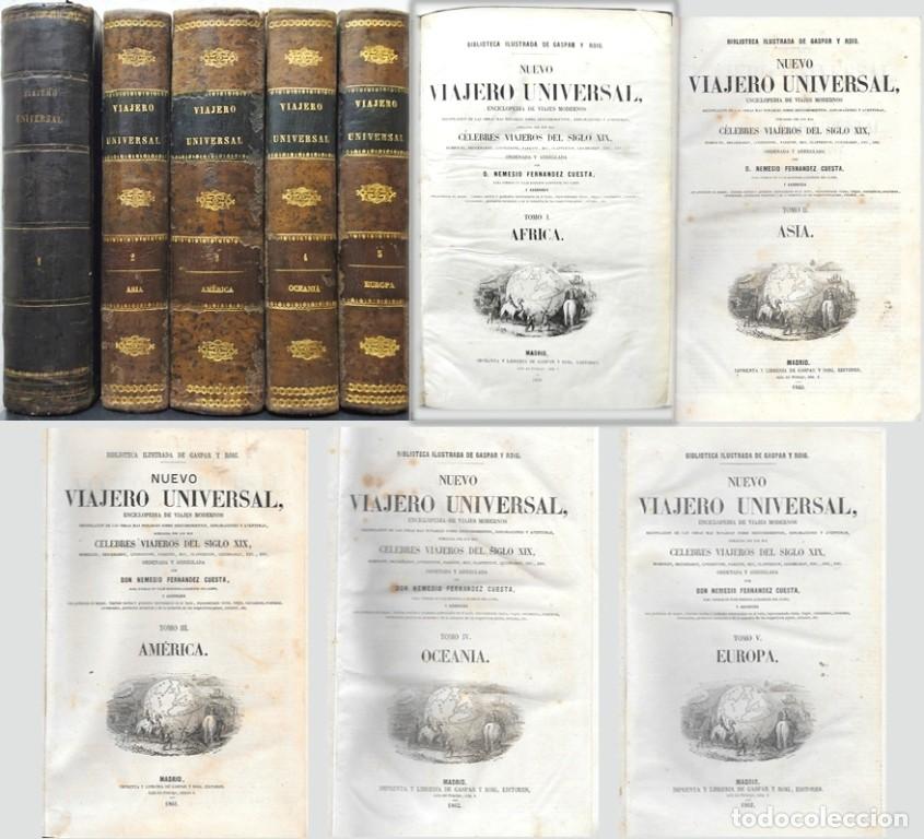 Libros antiguos: NUEVO VIAJERO UNIVERSAL - CELEBRES VIAJEROS DEL SIGLO XX 5 TOMOS - FDEZ. CUESTA, NEMESIO - A-VIA-986