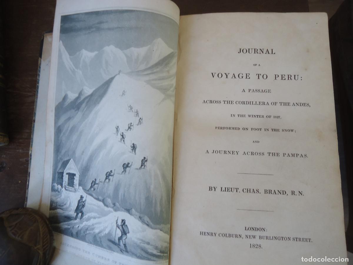 Antiquarische B&uuml;cher: Journal of a voyage to Peru. Chas Brand. 1828. Viaje por Argentina, Chile y Per&uacute;