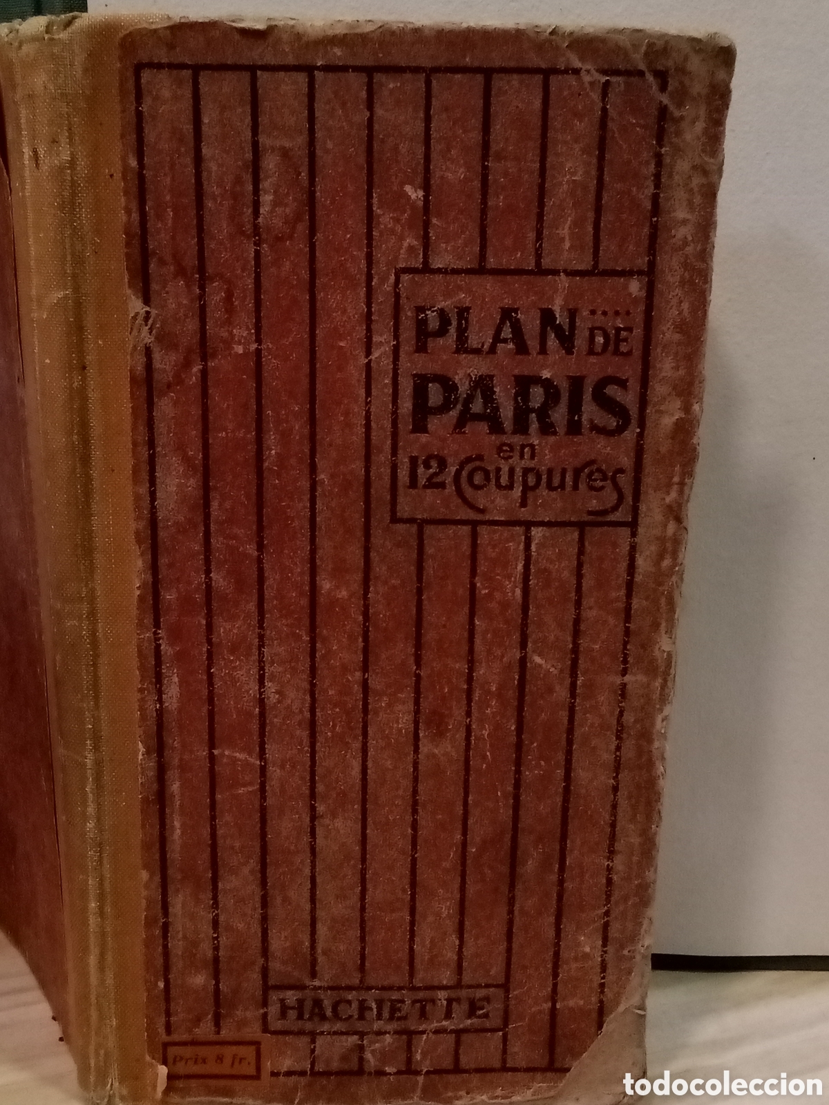 Libros antiguos: Plan de Paris en 12 copures. Jachette - Foto 1