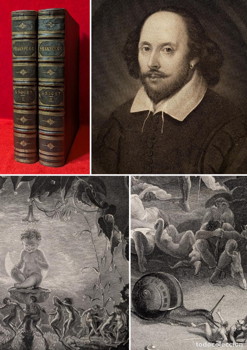 Libros antiguos: A&Ntilde;O 1870 -40CM -12KG -EDICI&Oacute;N IMPERIAL - OBRAS COMPLETAS DE SHAKESPEARE - GRABADOS - HAMLET,ROMEO...