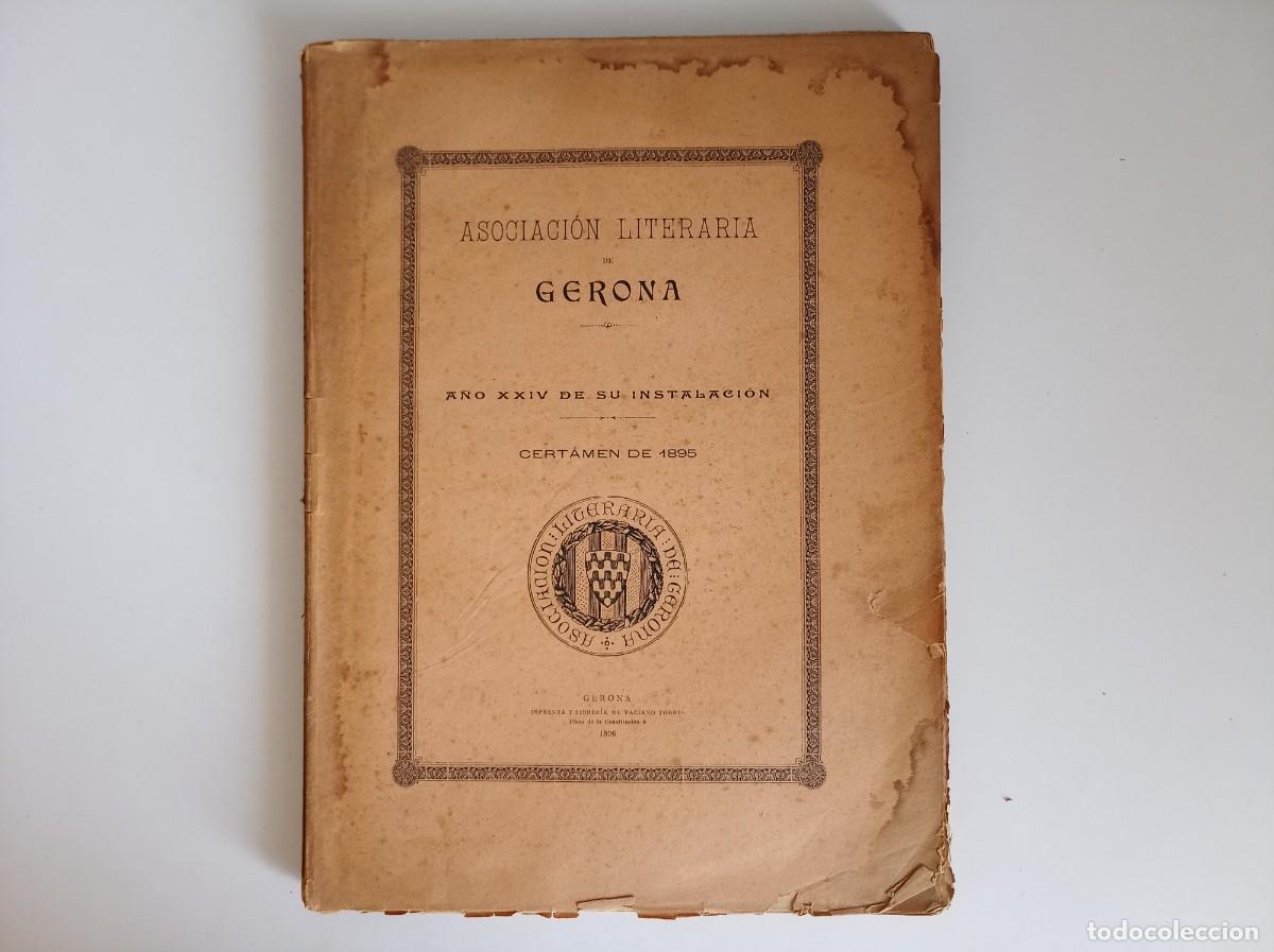 Libros antiguos: ASOCIACI&Oacute;N LITERARIA GERONA. CERTAMEN DE 1895. FOLIO.