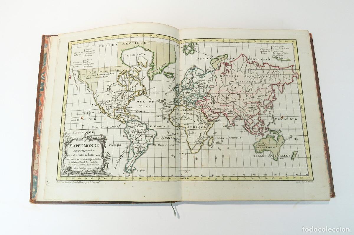 Libros antiguos: [1st Edition, full colours] Nouvel Atlas Portatif destin&eacute; principalement pour l'instruction de la je