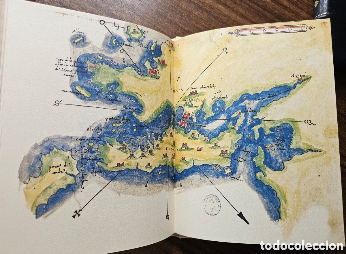 Libros antiguos: Facs&iacute;mil del libro Isolario - Foto 2