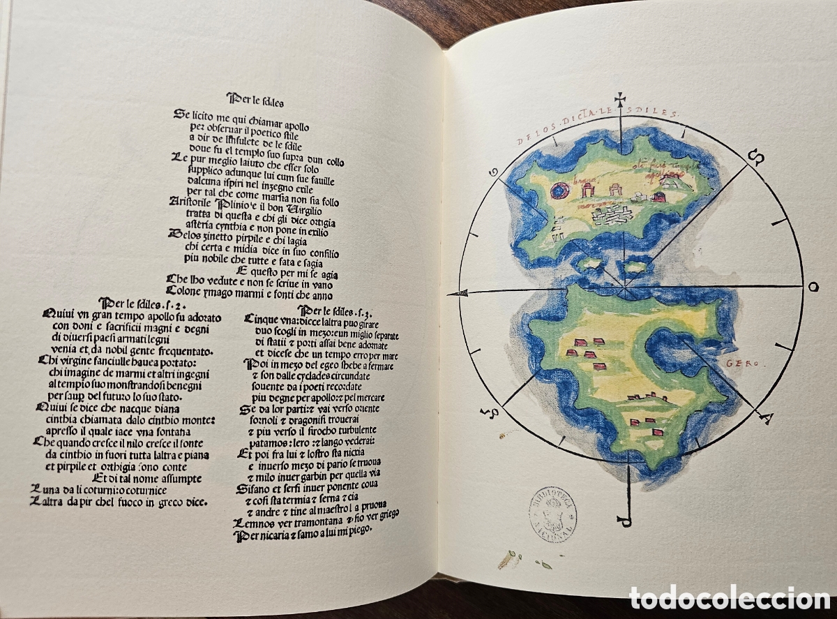Libros antiguos: Facs&iacute;mil del libro Isolario - Foto 4