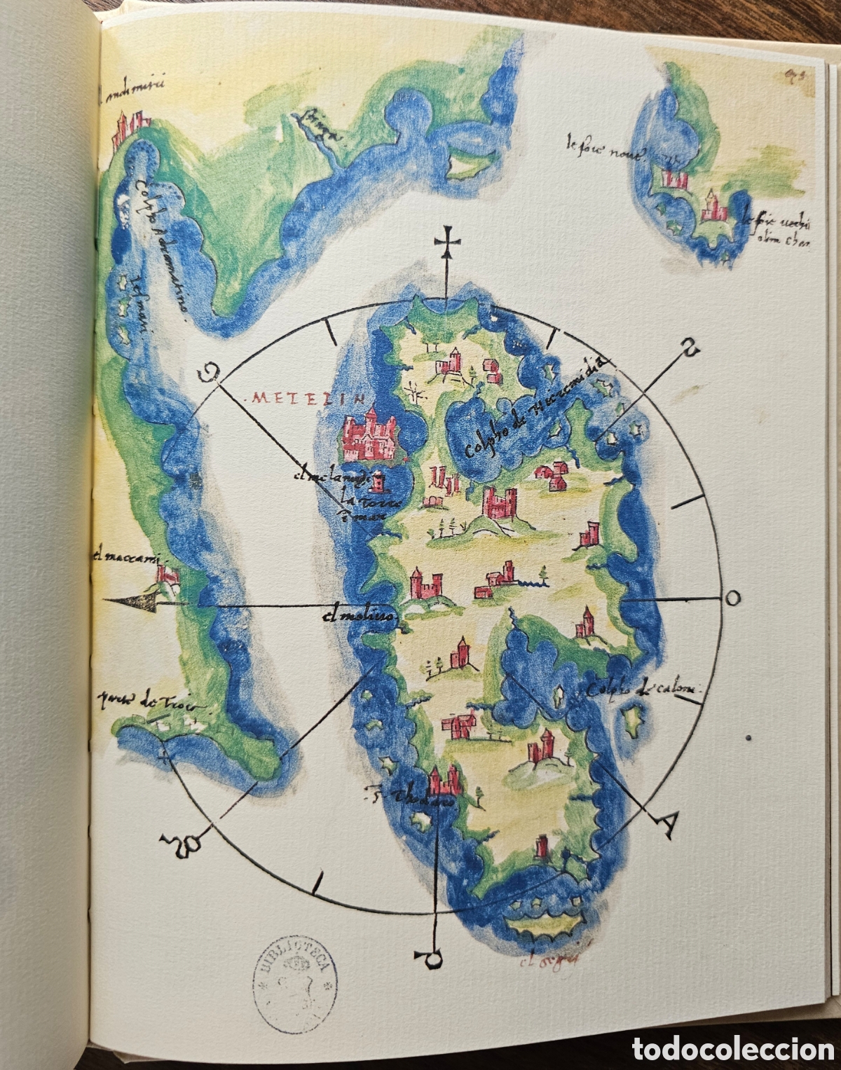 Libros antiguos: Facs&iacute;mil del libro Isolario - Foto 9