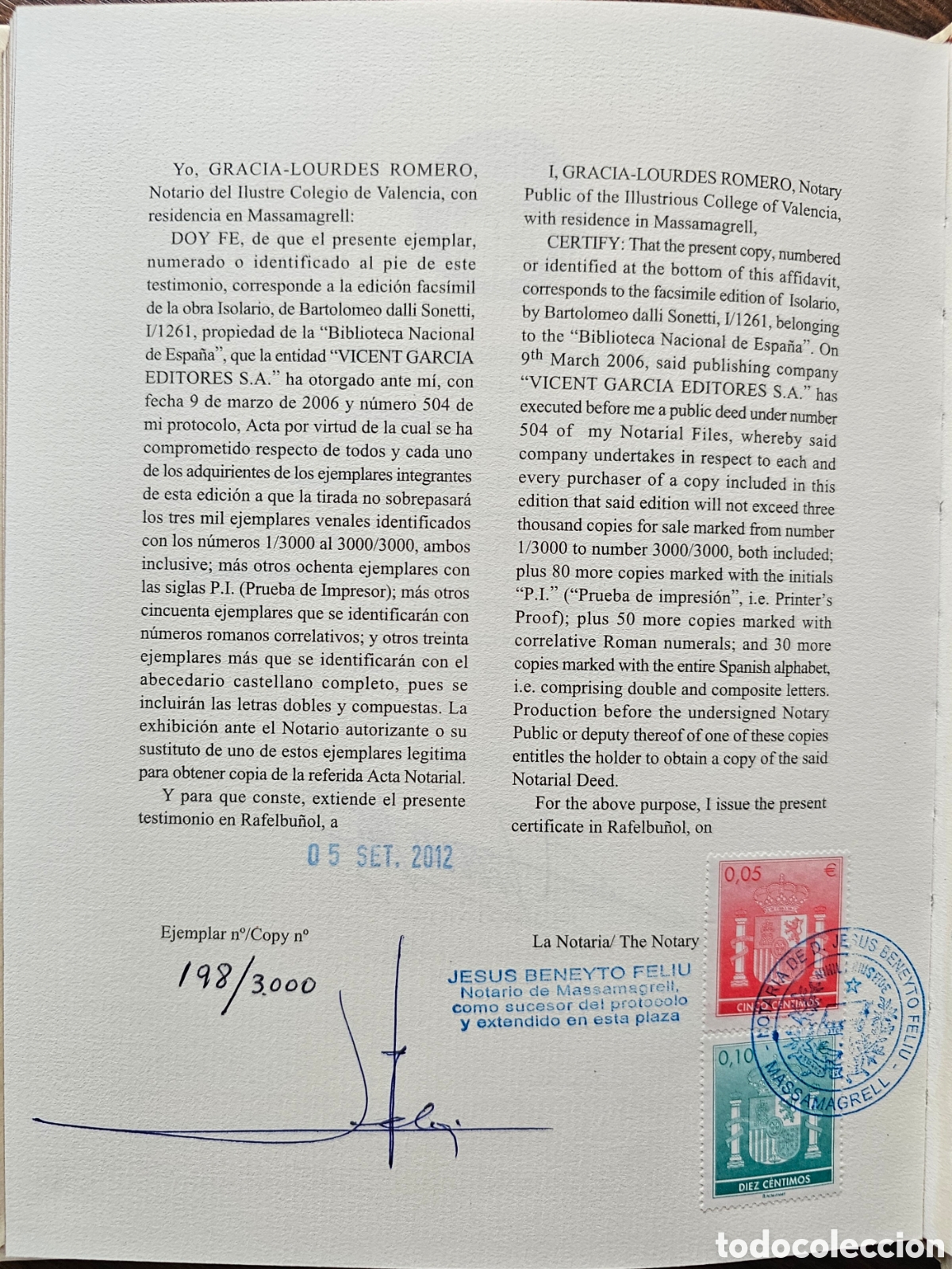 Libros antiguos: Facs&iacute;mil del libro Isolario - Foto 11