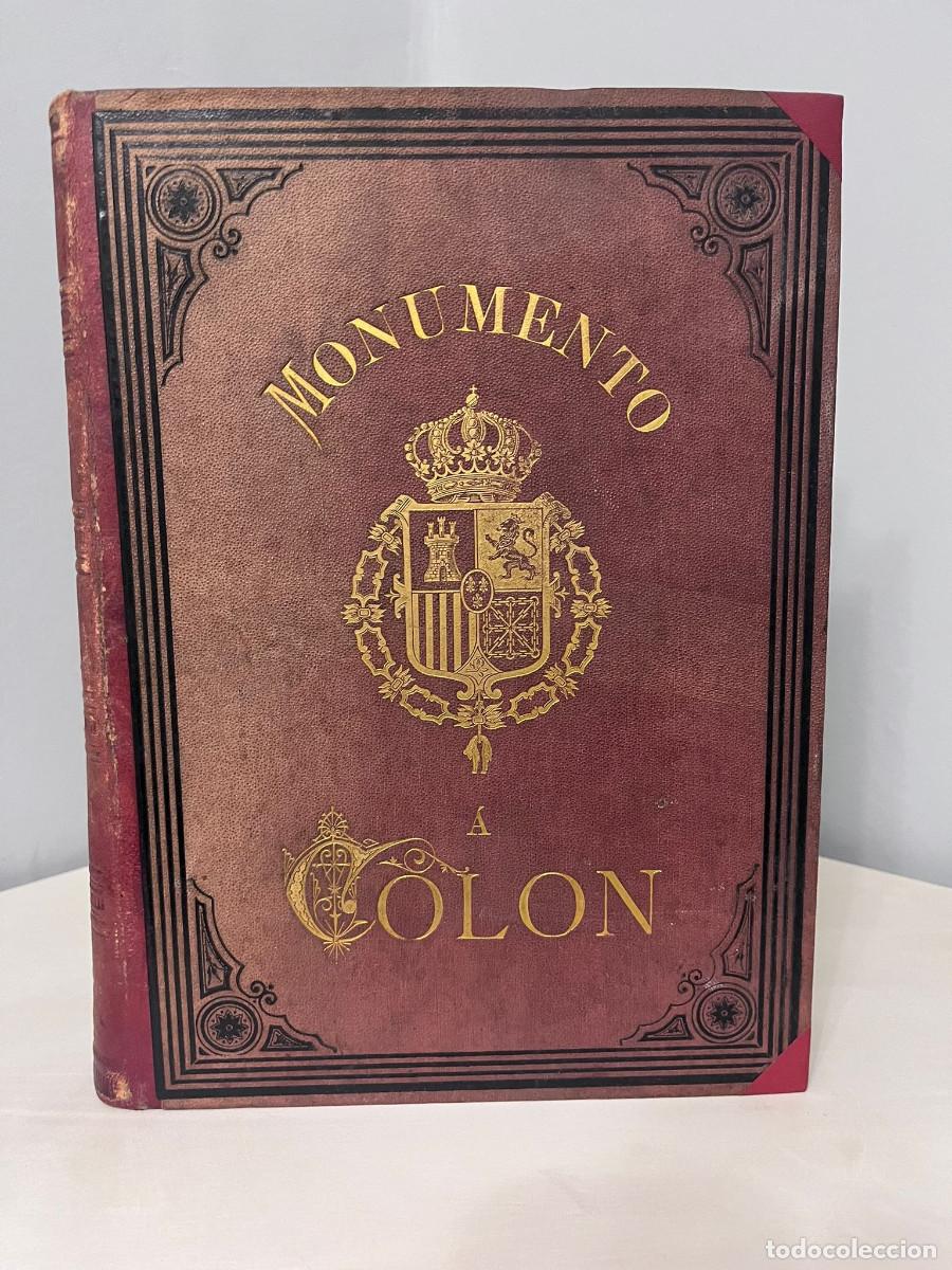 Libros antiguos: Monumento a Col&oacute;n - ed. 1878