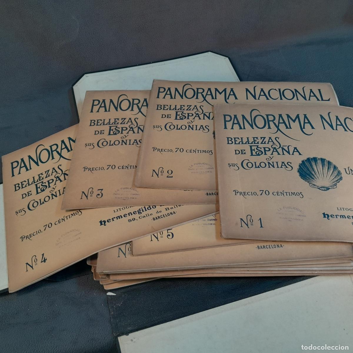 Antiquarische B&uuml;cher: LOTE DE 33 CUADERNOS EDITORIALES &rdquo;PANORAMA NACIONAL. BELLEZA DE ESPA&Ntilde;A Y SUS COLONIAS&rdquo;. 1896-1898