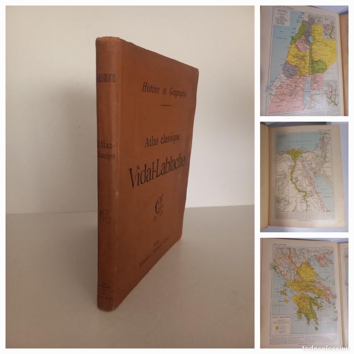 Libros antiguos: CURIOS&Iacute;SIMO Y BELLO ATLAS CL&Aacute;SICO HIST&Oacute;RICO Y GEOGR&Aacute;FICO GRAN FORMATO MAS DE 135 A&Ntilde;OS