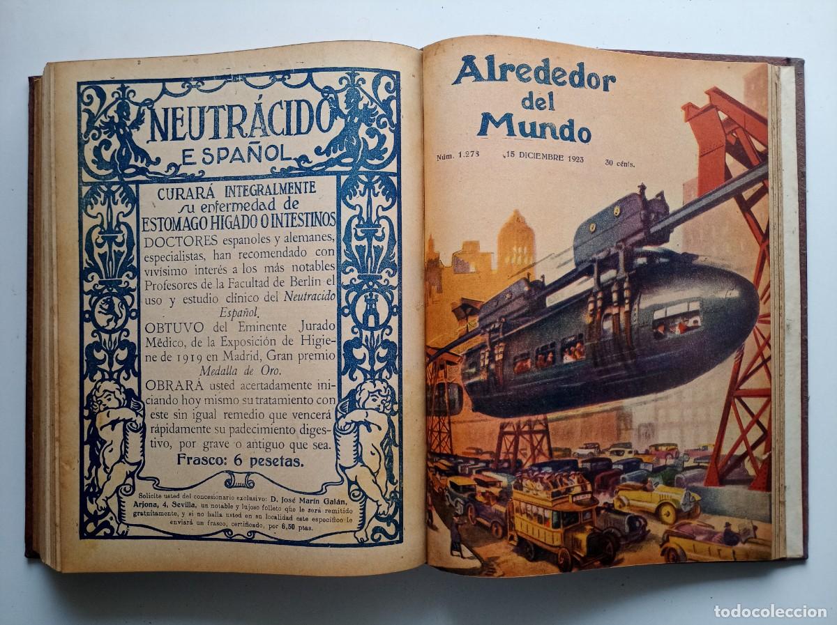 Libros antiguos: ALREDEDOR DEL MUNDO. VOLUMEN 27 REVISTAS SOBRE VIAJES Y DESCUBRIMIENTOS ANTIGUOS. 1923 II ILUSTRADO