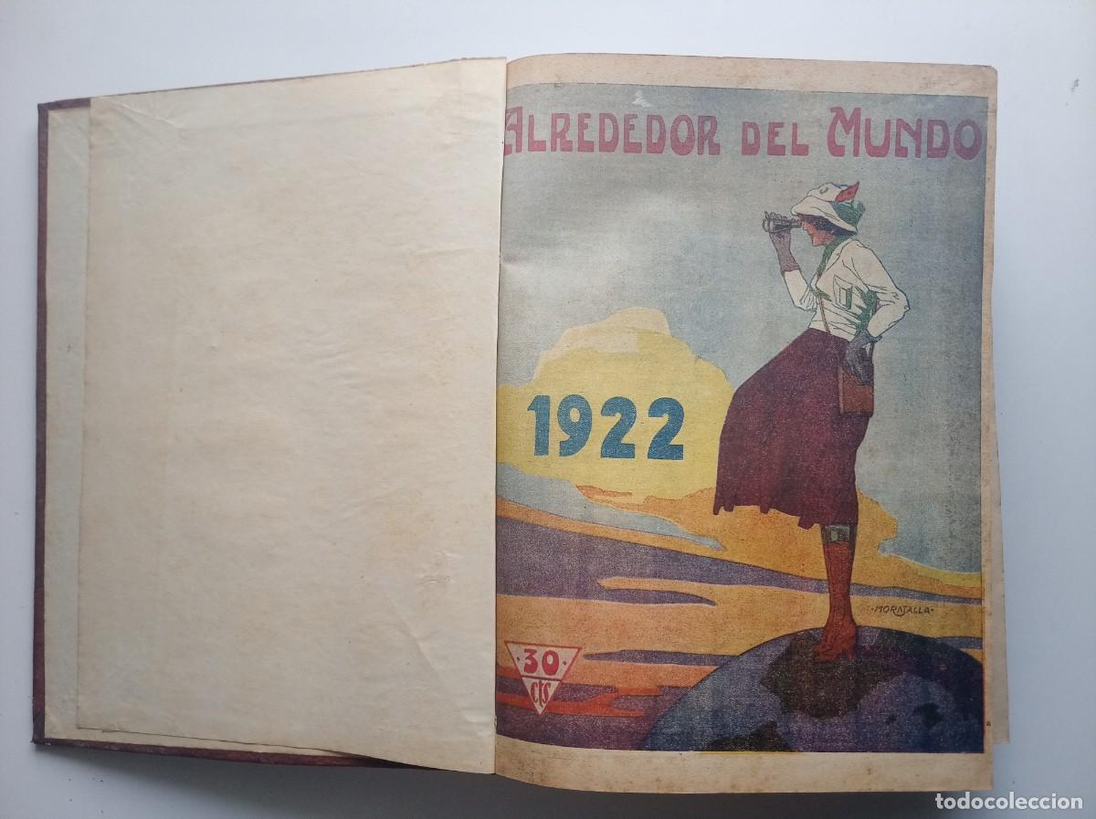 Libros antiguos: ALREDEDOR DEL MUNDO. VOLUMEN 27 REVISTAS SOBRE VIAJES Y DESCUBRIMIENTOS ANTIGUOS. 1922. ILUSTRADO