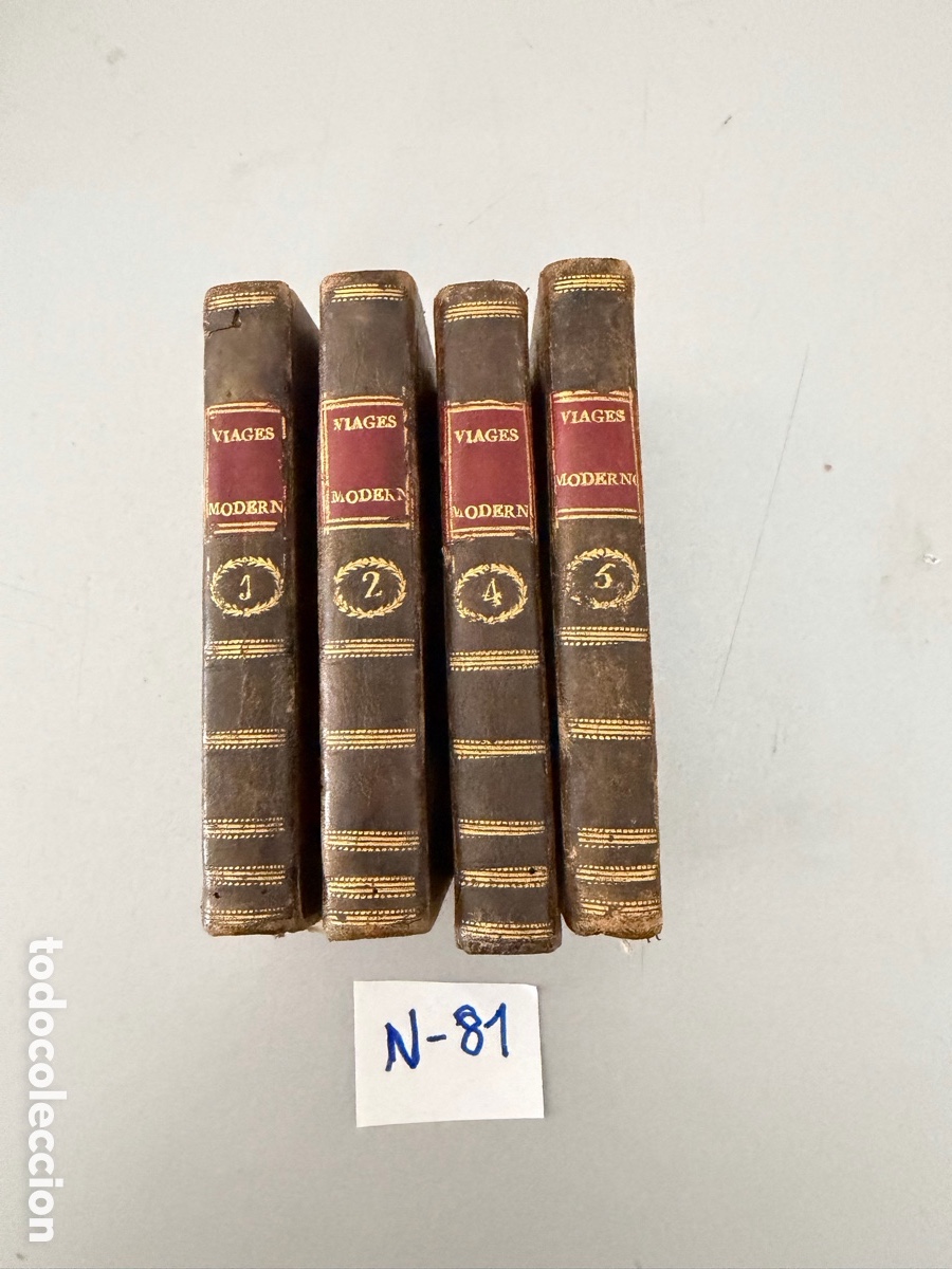 Libros antiguos: Lote libros antiguos Elecci&oacute;n de viajes modernos