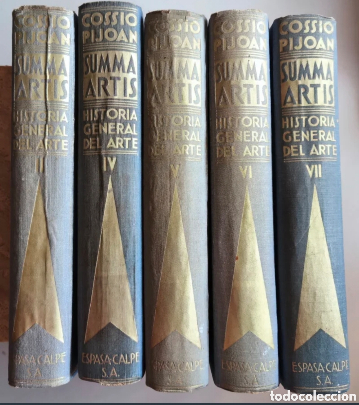 Libros antiguos: SUMMA ARTIS HISTORIA GENERAL DEL ARTE 5 TOMOS A&Ntilde;OS 30 1&deg; EDICION