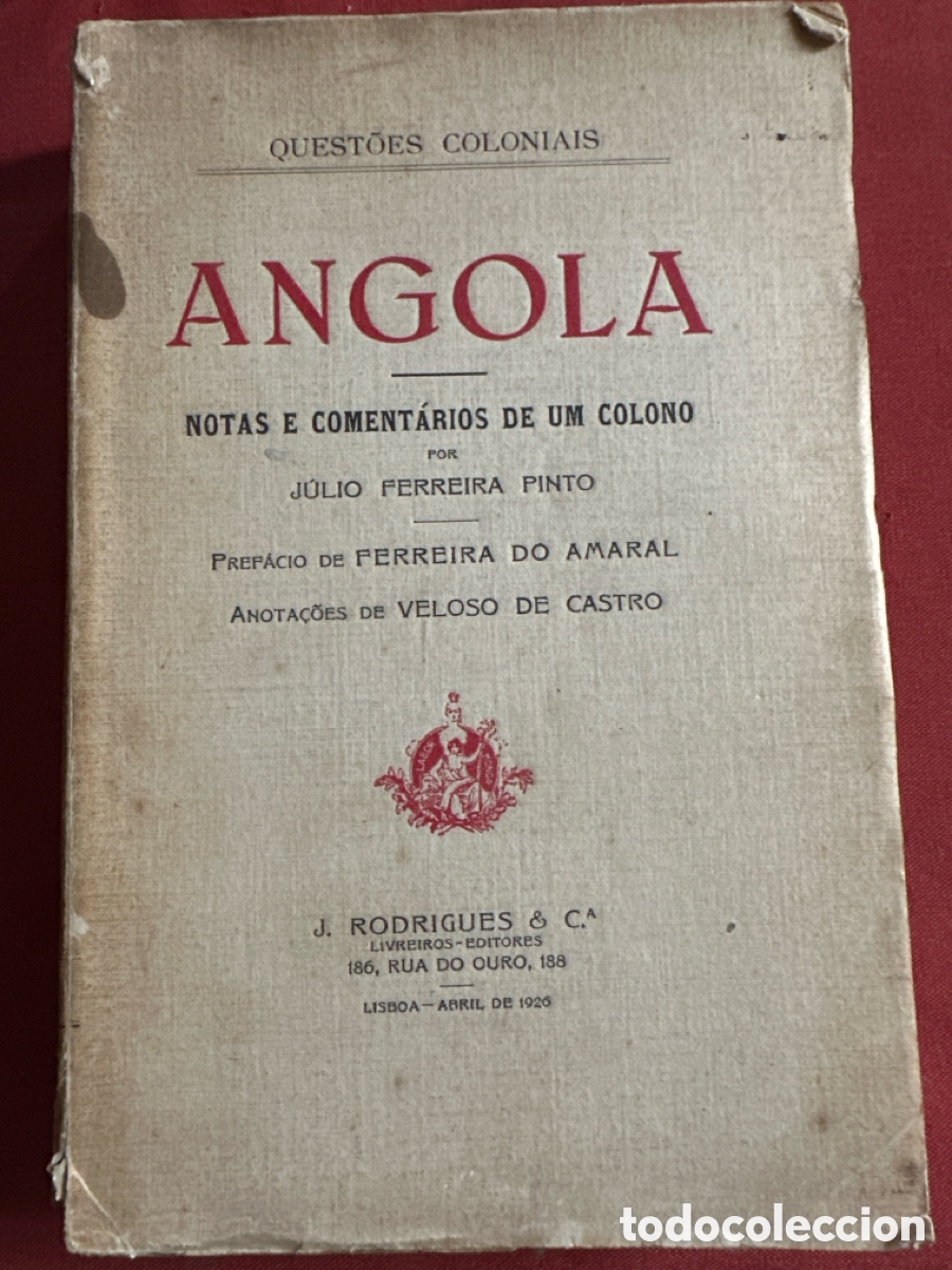 Libros antiguos: Angola notas e comentarios de un colono