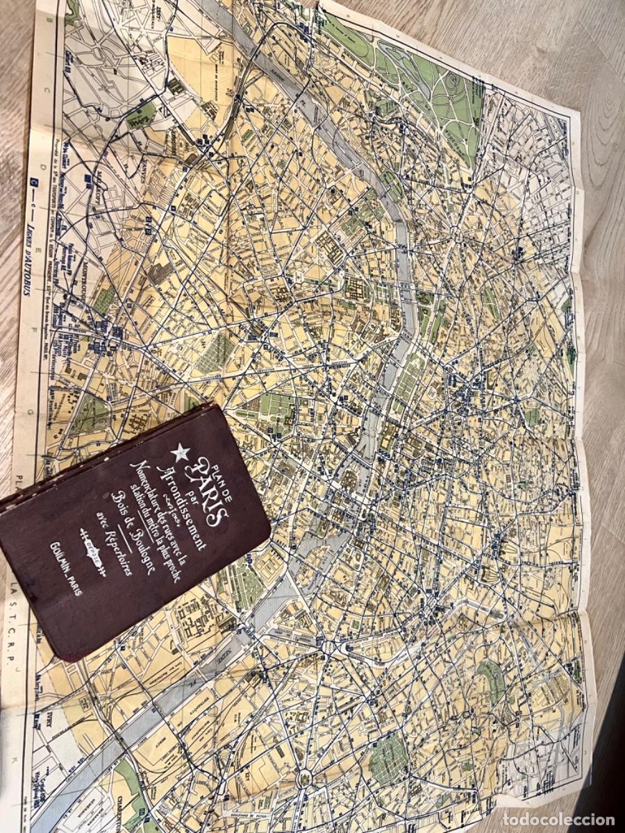 Libros antiguos: Gu&iacute;a de paris antigua con mapa incluido
