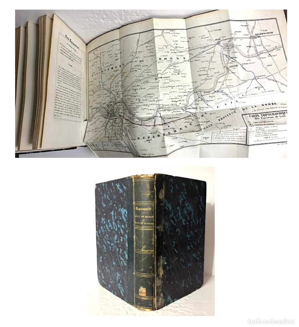 Old books: Lyon : Eaux de source et eaux de rivi&egrave;re compar&eacute;es (Rhone, Sa&ocirc;ne) 1840. Dupasquier