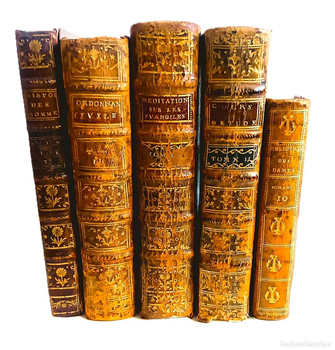 Libros antiguos: Gran lote de libros antiguos del siglo XVIII.