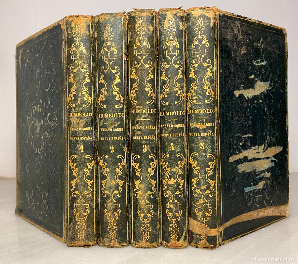 Libros antiguos: HUMBOLDT, Alexander von. [M&eacute;xico]. Ensayo pol&iacute;tico sobre Nueva Espa&ntilde;a. Perpi&ntilde;&aacute;n. Lasserre. 1836.