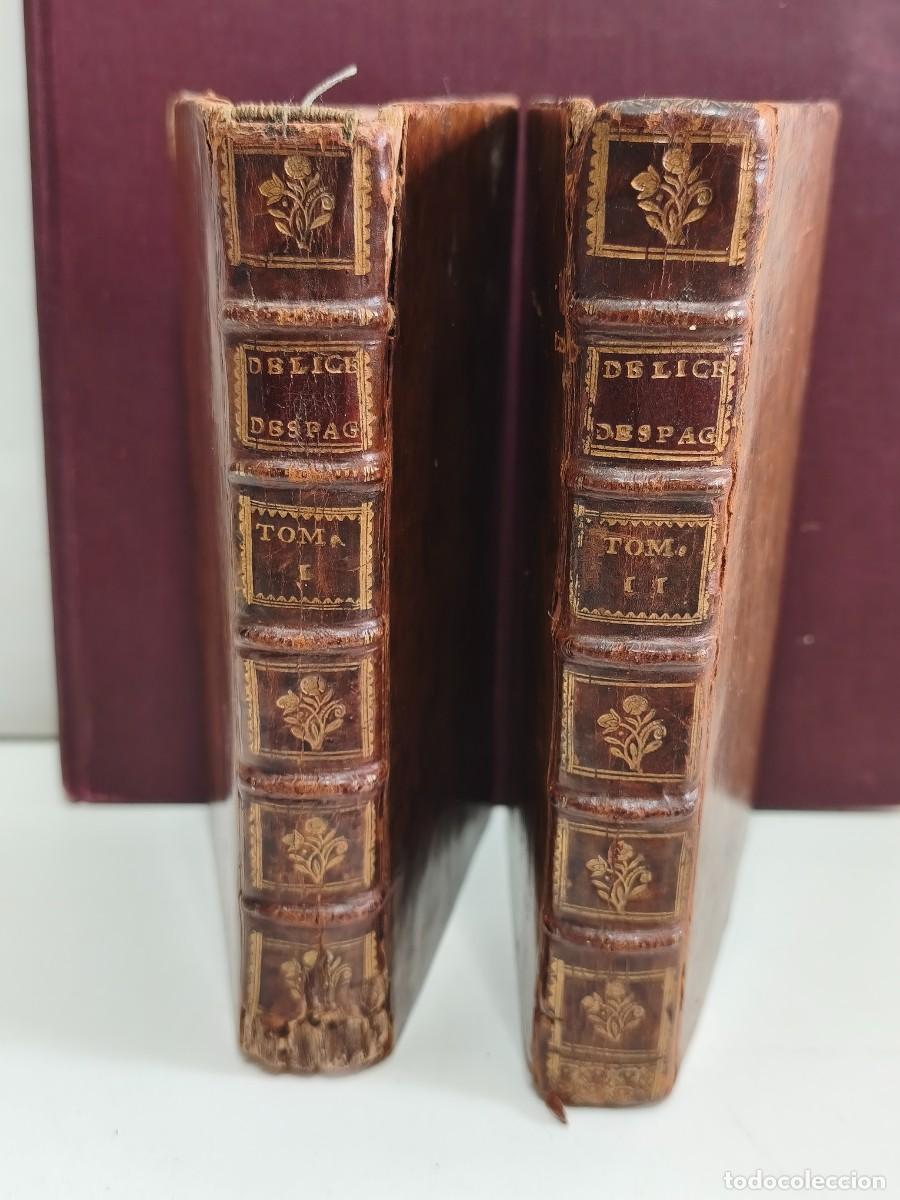 Antiquarische B&uuml;cher: LES DELICES DE L'ESPAGNE ET DU PORTUGAL. JUAN ALVAREZ DE COLMENAR. TOMO I & II. PIERRE VANDER 1715