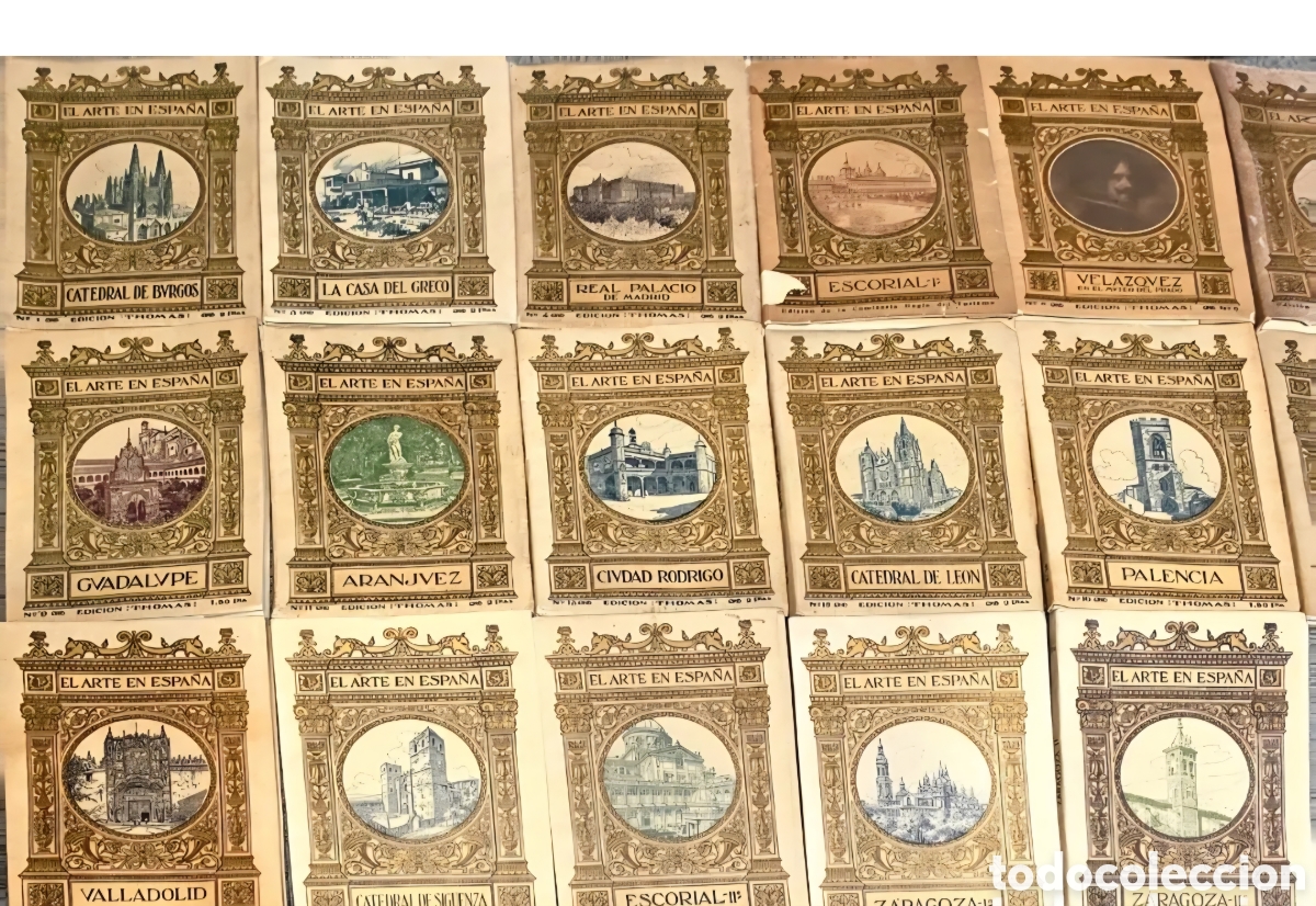 Libros antiguos: LOTE DE 17 EJEMPLARES: Colecci&oacute;n &rdquo;El Arte en Espa&ntilde;a&rdquo; - Ediciones Hijos de J. Thomas (Comisar&iacute;a Regia