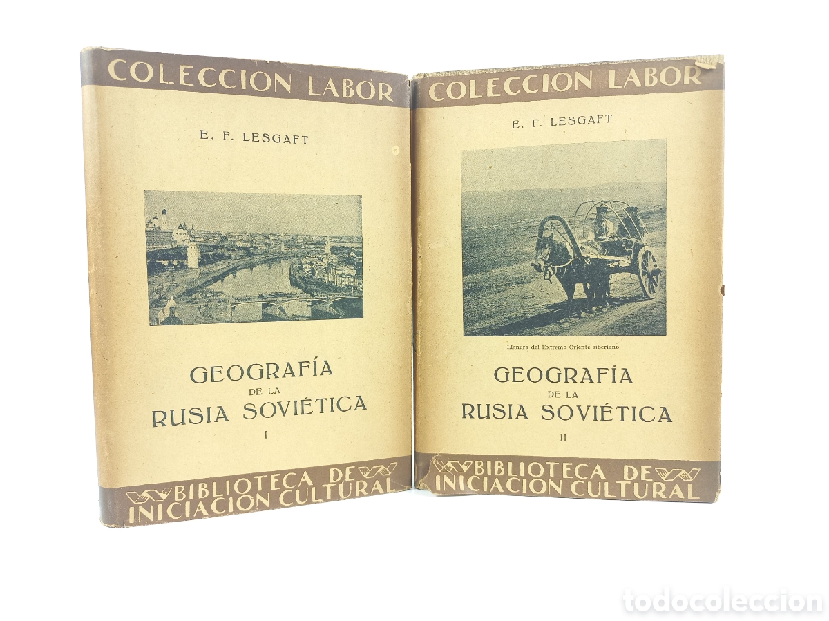 Libros antiguos: Geograf&iacute;a de la Rusia Sovi&eacute;tica. Labor, primera edici&oacute;n, 1939. Ilustrado.