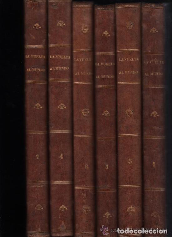Libros antiguos: LA VUELTA AL MUNDO. VIAJES INTERESANTES Y NOVISIMOS. 6 TOMOS. 1864. GASPAR Y ROIG,EDITORES. 30X23.