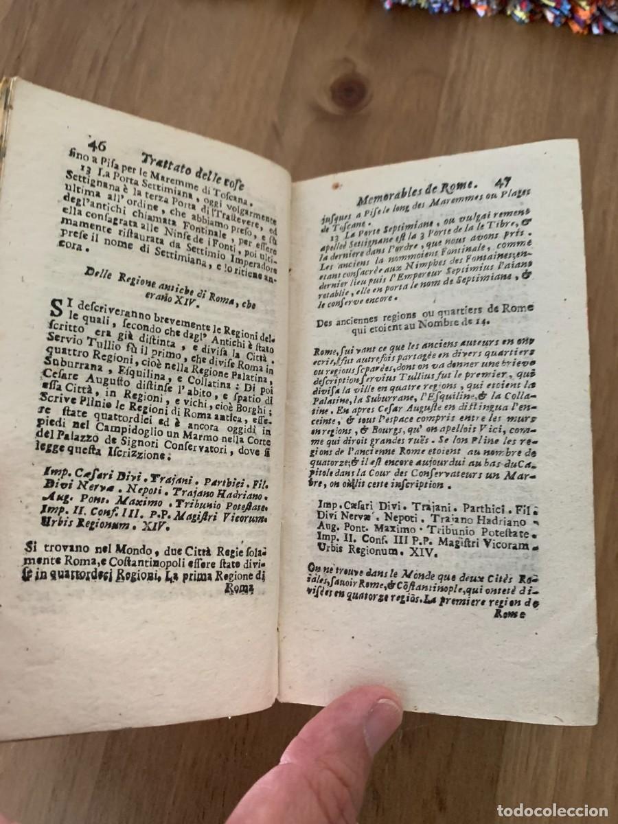 Libros antiguos: Trattato delle cose pi&ugrave; memorabili di Roma &ndash; Giovanni Paolo Pinaroli &ndash; 1725 &ndash; Grabados originales &ndash;