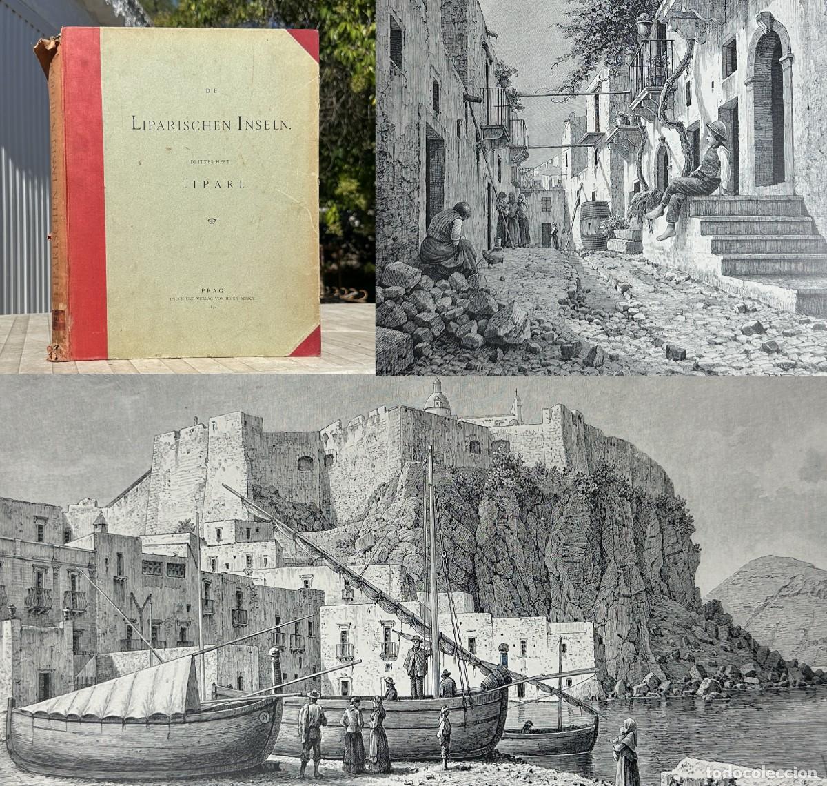 Libros antiguos: A&Ntilde;O 1894 - Islas Eolias o L&iacute;pari - Luis Salvador de Austria - Ilustrado