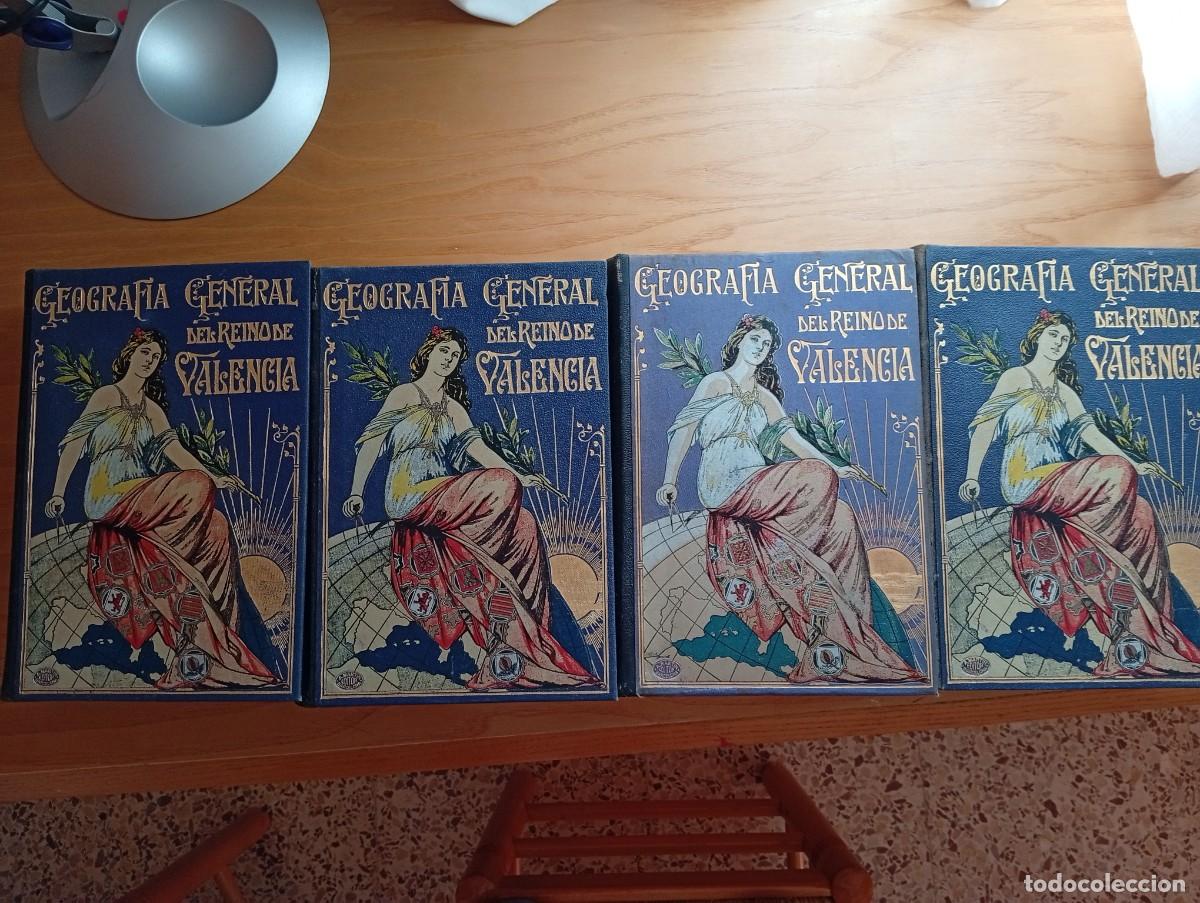 Libros antiguos: Colecci&oacute;n completa Geografia del Reino de Valencia de F. Carreras Candi