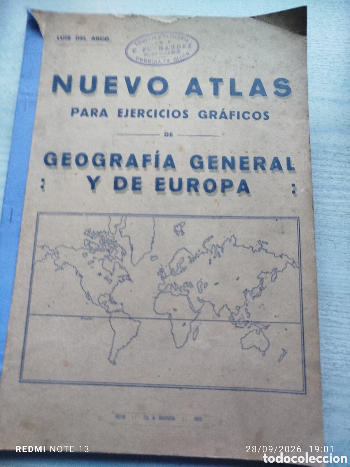 Libros antiguos: Nuevo atlas geograf&iacute;a general de europa.1923