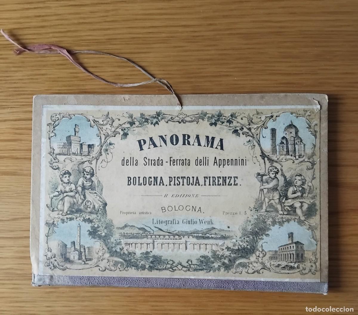 Libros antiguos: PANORAMA CHEMIN DE FER ITALIEN BOLOGNE-FLORENCE 1865