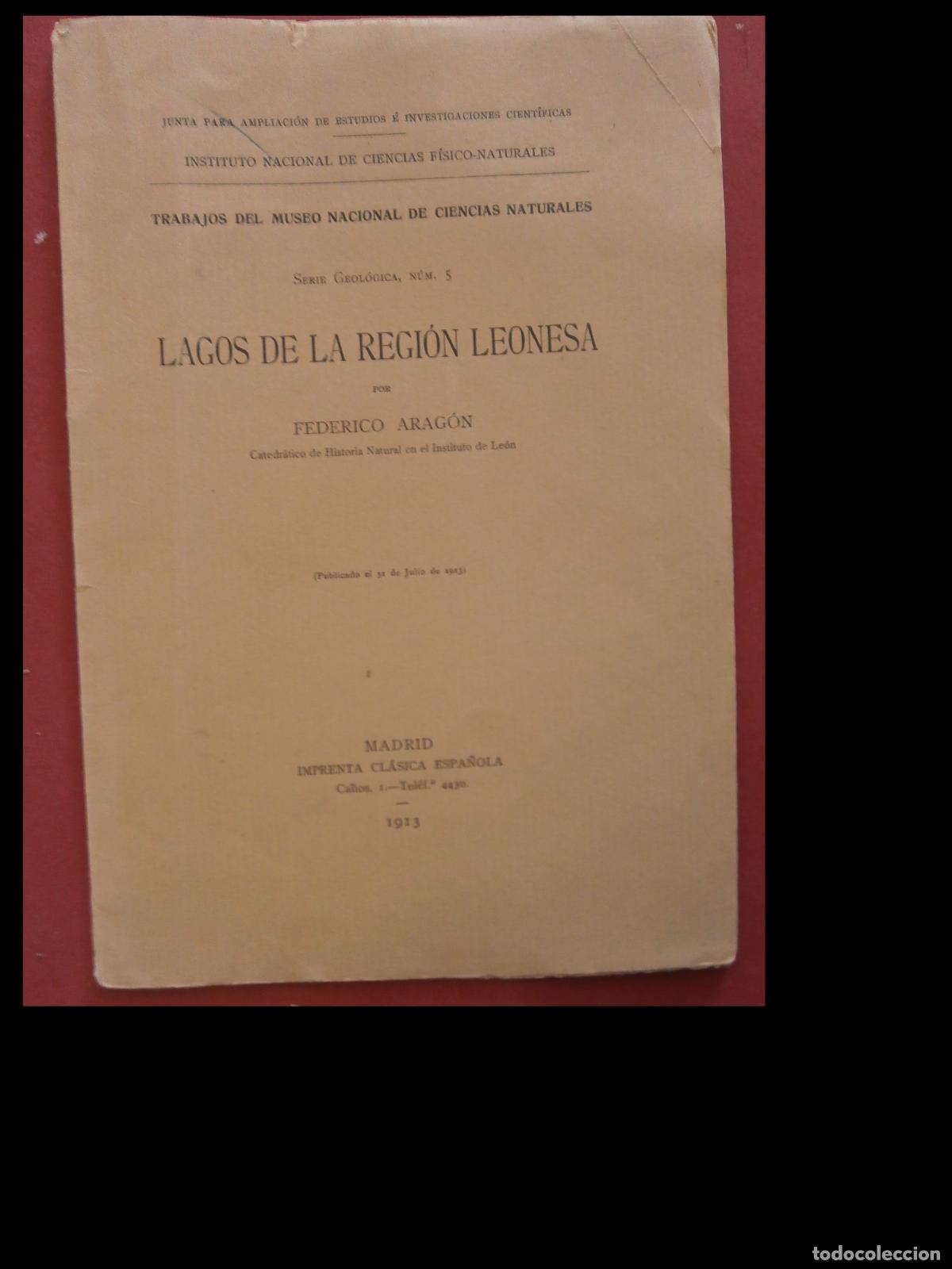 Old books: Lagos de la Regi&oacute;n Leonesa. Federico Arag&oacute;n