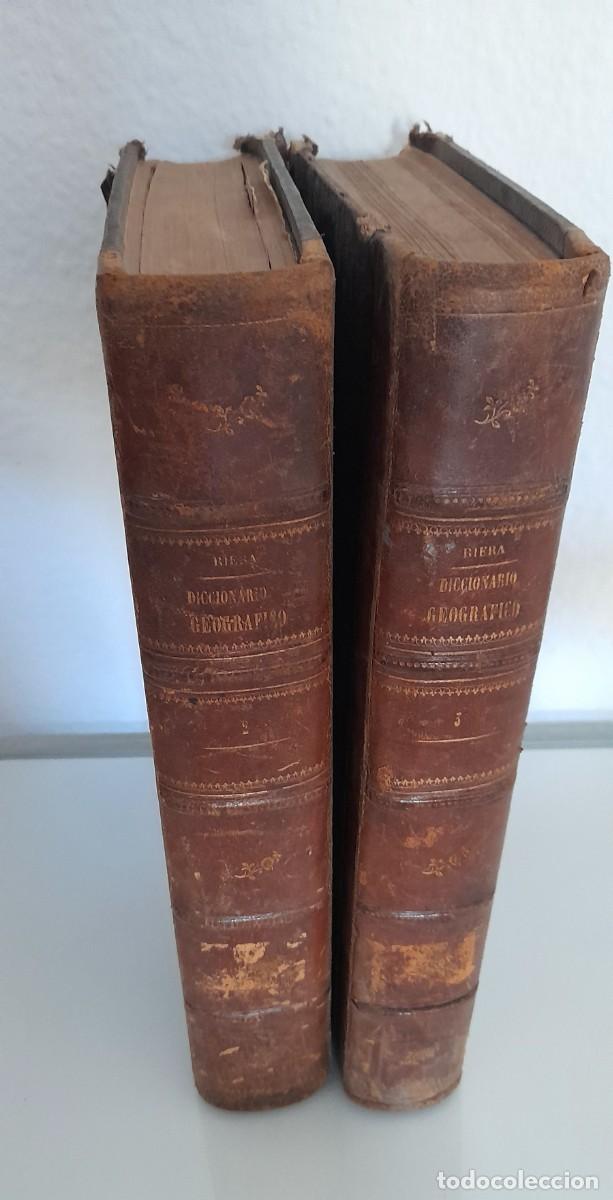 Libros antiguos: DICCIONARIO GEOGRAFICO HISTORICO MILITAR... ESPA&Ntilde;A PABLO RIERA 1882