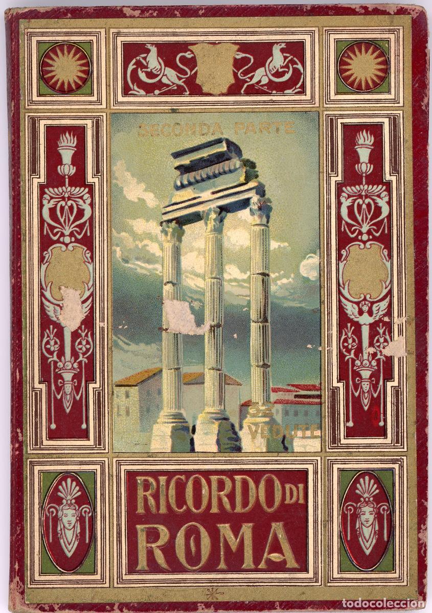 Libros antiguos: RICORDO DI ROMA SEGUNDA PARTE 30 fotograf&iacute;as color en forma de acorde&oacute;n, ver fotos adjuntas