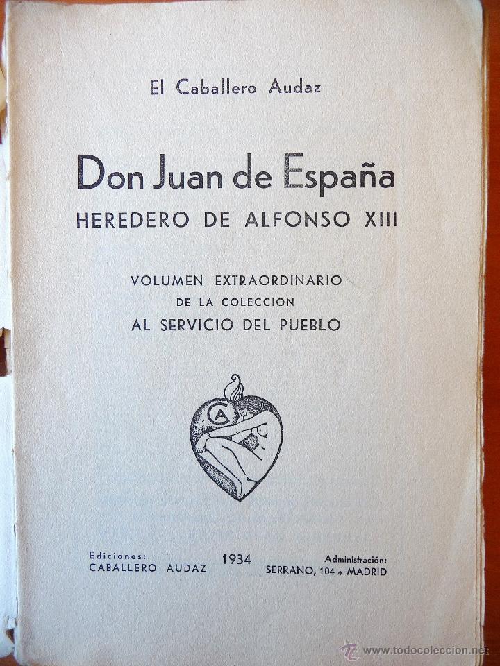 Libros antiguos: DON JUAN DE ESPA&Ntilde;A. 1934 - Foto 1