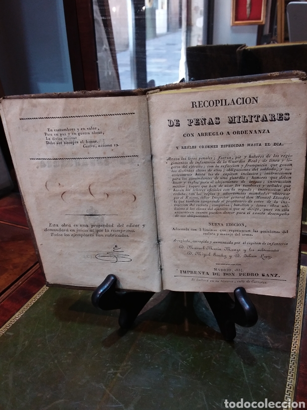 Libros antiguos: Libro militar de 598 p&aacute;ginas. - Foto 3