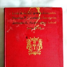 Libros antiguos: 1936 - LISTAS ABOGADOS, NOTARIOS, PROCURADORES Y SECRETARIOS JUDICIALES DE MADRID - PREGUERRA CIVIL