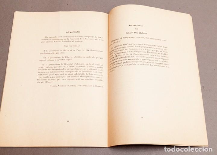 Libros antiguos: CONGR&Eacute;S JUR&Iacute;DIC CATAL&Agrave; - 1936 - Foto 7