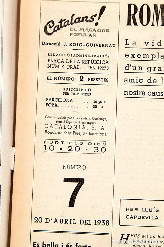 Libros antiguos: CATALANS! - N&ordm; 7 - 1938 - Foto 4