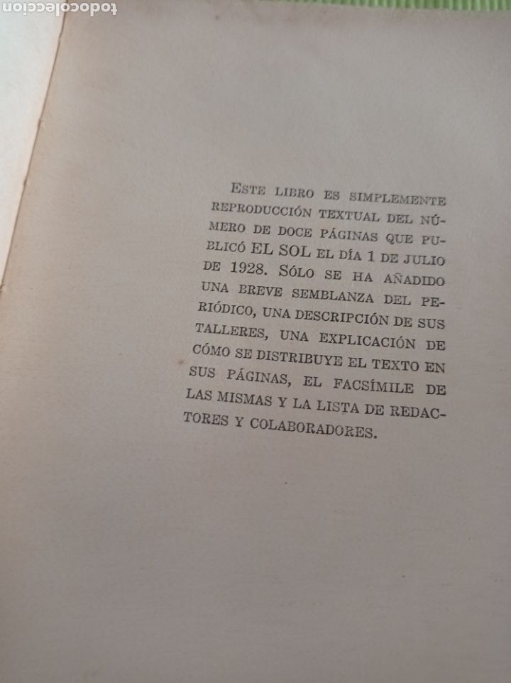 Libros antiguos: El Sol diario independiente - Foto 3