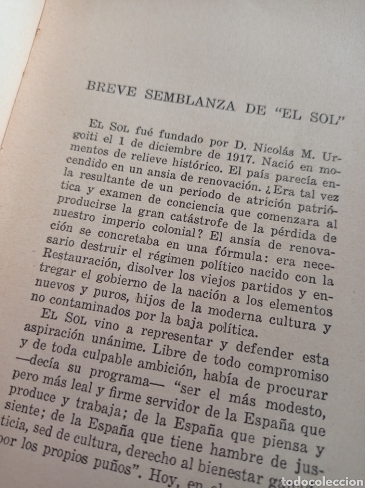 Libros antiguos: El Sol diario independiente - Foto 4